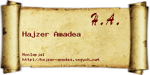 Hajzer Amadea névjegykártya